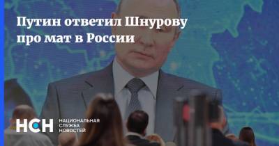 Владимир Путин - Сергей Шнуров - Путин ответил Шнурову про мат в России - nsn.fm