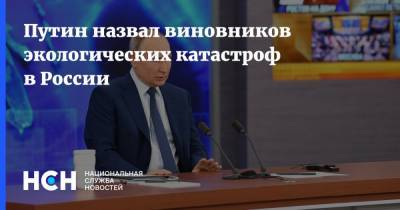 Владимир Путин - Путин назвал виновников экологических катастроф в России - nsn.fm