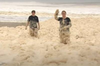 В Австралии берег покрыла уникальная густая пена: фото и видео - 24tv.ua - Австралия