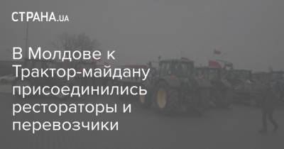 В Молдове к Трактор-майдану присоединились рестораторы и перевозчики - strana.ua - Молдавия - Кишинев - Парламент