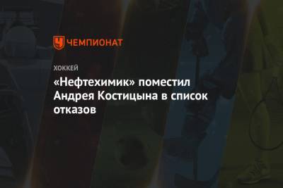 Андрей Костицын - «Нефтехимик» поместил Андрея Костицына в список отказов - championat.com - Минск
