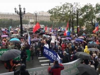 Сергей Фургал - Михаил Дегтярев - Хабаровчане в мороз протестовали против Дегтярева и «обнищания» - rosbalt.ru - Хабаровск