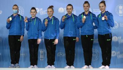 Женская сборная Украины впервые в истории выиграла золото ЧЕ по спортивной гимнастике в командном многоборье - sportarena.com - Румыния - Венгрия