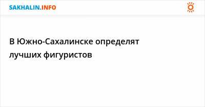 В Южно-Сахалинске определят лучших фигуристов - sakhalin.info - Хабаровск - Владивосток - Сахалинская обл. - Южно-Сахалинск - Уссурийск