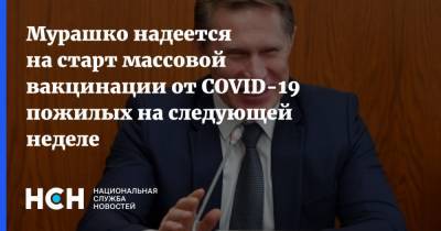 Геннадий Онищенко - Михаил Мурашко - Мурашко надеется на старт массовой вакцинации от COVID-19 пожилых на следующей неделе - nsn.fm
