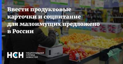 Юлия Оглоблина - Ввести продуктовые карточки и соцпитание для малоимущих предложено в России - nsn.fm