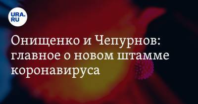 Геннадий Онищенко - Александр Чепурнов - Онищенко и Чепурнов: главное о новом штамме коронавируса - ura.news - Англия