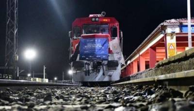 Первый грузовой поезд из Турции в Китай совершил рейс по маршруту Шелкового пути - lenta.ua - Китай - Грузия - Турция - Азербайджан - Стамбул - Сиань - Лондон