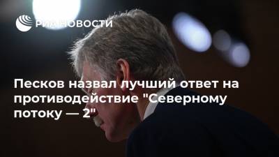 Дмитрий Песков - Олег Дерипаска - Песков назвал лучший ответ на противодействие "Северному потоку — 2" - ria.ru - Москва - Россия - США