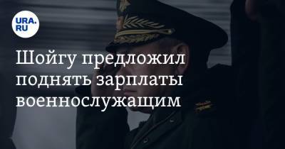 Сергей Шойгу - Шойгу предложил поднять зарплаты военнослужащим - ura.news