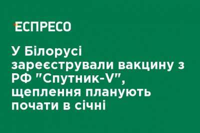 Дмитрий Пиневич - В Беларуси зарегистрировали вакцину с РФ "Спутник-V", прививки планируют начать в январе - ru.espreso.tv - КНДР - Белоруссия