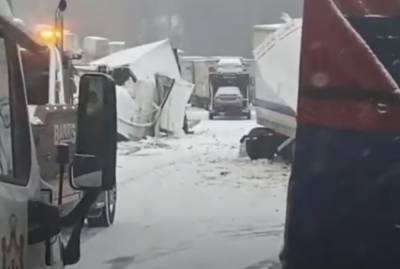 В Сети показали аварию с участием 66 автомобилей (ВИДЕО) - Cursorinfo: главные новости Израиля - cursorinfo.co.il - США - шт.Пенсильвания