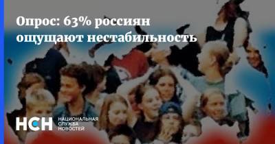 Опрос: 63% россиян ощущают нестабильность - nsn.fm - Россияне