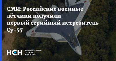 Сергей Шойгу - Сергей Чемезов - СМИ: Российские военные лётчики получили первый серийный истребитель Су-57 - nsn.fm