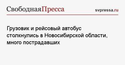 Грузовик и рейсовый автобус столкнулись в Новосибирской области, много пострадавших - svpressa.ru - Новосибирск - Барнаул - Новосибирская обл.