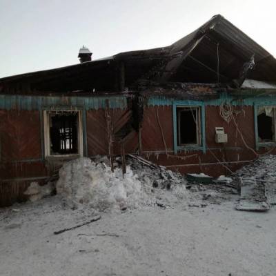В Сосногорске пожар уничтожил дом многодетной семьи - bnkomi.ru - респ. Коми - Сосногорск