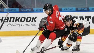 Алексей Ньюхук - Дилан Козенс - Сборная Канады разгромила Германию на МЧМ по хоккею с разницей в 14 шайб - russian.rt.com - Швеция - Канада - Чехия - Словакия