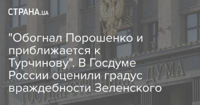 Владимир Зеленский - Петр Порошенко - Елен Панин - Джо Байден - "Обогнал Порошенко и приближается к Турчинову". В Госдуме России оценили градус враждебности Зеленского - strana.ua - США