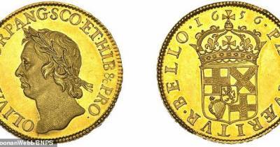 На аукцион выставили один из 12 золотых шиллингов с портретом Оливера Кромвеля - focus.ua - США - Англия - Шотландия - Ирландия