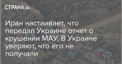 Саид Хатибзаде - Иран настаивает, что передал Украине отчет о крушении МАУ. В Украине уверяют, что его не получали - strana.ua - Иран - Тегеран