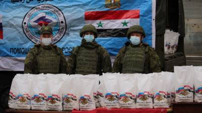 Ахмад Марзук - Жители Дамаска получили продуктовые наборы от российских военных - politros.com - Сирия - Дамаск