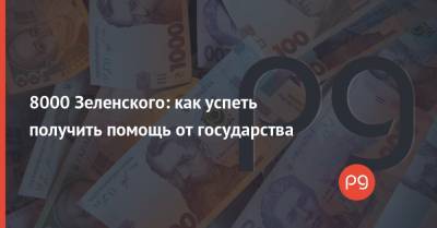 8000 Зеленского: как успеть получить помощь от государства - thepage.ua