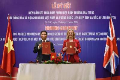 Торговое соглашение с Вьетнамом вступит в силу 31 декабря - rbnews.uk - Лондон - Вьетнам - Ханой