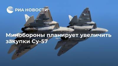 Алексей Криворучко - Минобороны планирует увеличить закупки Су-57 - ria.ru - Москва - Россия