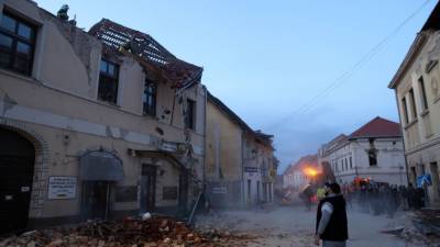 Деян Ловрен - Землетрясение в Хорватии прервало интервью мэра города Петриня (ВИДЕО) - mir24.tv - Хорватия - Петриня