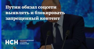 Владимир Путин - Путин обязал соцсети выявлять и блокировать запрещенный контент - nsn.fm