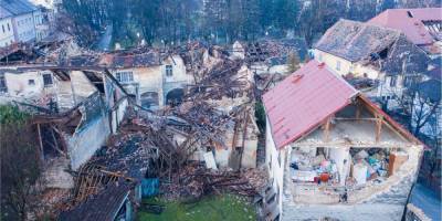 Землетрясения в Хорватии. Погибло не меньше семи человек, десятки ранены, полгорода разрушено — фоторепортаж - nv.ua - Хорватия - Петриня
