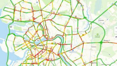 В среду днем город сковали 7-балльные пробки - piter.tv - Санкт-Петербург - Ленинск