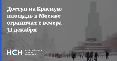 Доступ на Красную площадь в Москве ограничат с вечера 31 декабря - nsn.fm - Москва