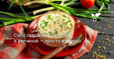 Суп с савойской капустой и ветчиной — просто и вкусно - skuke.net