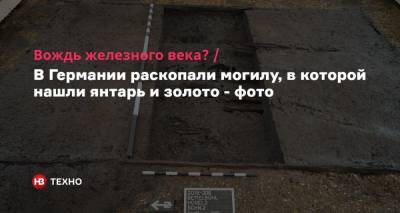 Вождь железного века? В Германии раскопали могилу, в которой нашли янтарь и золото — фото - nv.ua - Германия