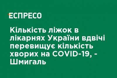 Денис Шмыгаль - Количество коек в больницах Украины вдвое превышает количество больных COVID-19 - Шмыгаль - ru.espreso.tv - Украина