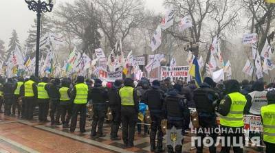 Под Верховной Радой митингуют ФОПы: произошли стычки с полицией - vchaspik.ua - Украина - Киев