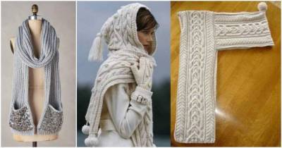 Тёплая и стильная зима: 15 классных моделей вязаных шарфов - skuke.net