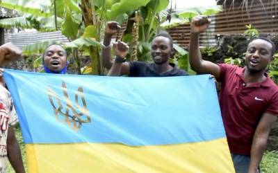 «Спасибо, что вы есть»: африканцы из Конго поздравили украинских военных - bykvu.com - Украина - Конго - с. 2012 Года - Гома