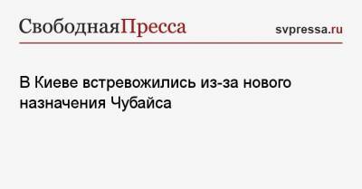 Владимир Путин - Павел Климкин - Анатолий Чубайс - В Киеве встревожились из-за нового назначения Чубайса - svpressa.ru - США - Киев - Крым