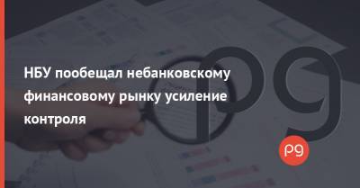НБУ пообещал небанковскому финансовому рынку усиление контроля - thepage.ua