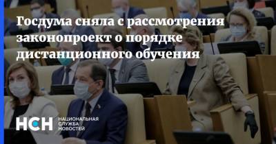 Вячеслав Володин - Валерий Рашкин - Вера Ганзя - Госдума сняла с рассмотрения законопроект о порядке дистанционного обучения - nsn.fm