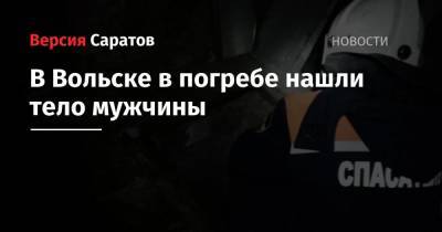 В Вольске в погребе нашли тело мужчины - nversia.ru - Вольск - район Энгельсский