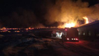 В Башкирии горит ферма на площади 1800 квадратных метров - news102.ru - Башкирия