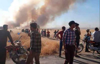 Насильственное выселение: Турецкие наёмники сожгли около 6 000 гектар посевов - free-news.su - Сана - Турция - Рас-Эль-Айн