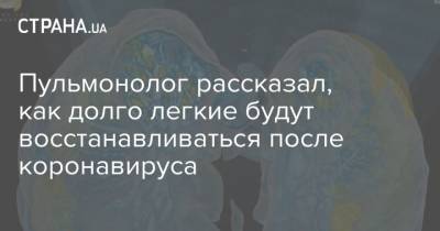 Пульмонолог рассказал, как долго легкие будут восстанавливаться после коронавируса - strana.ua