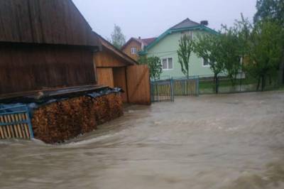 На Прикарпатье из-за сильных ливней поселок оказался под водой: фото - newsone.ua - Украина - Ивано-Франковская обл.