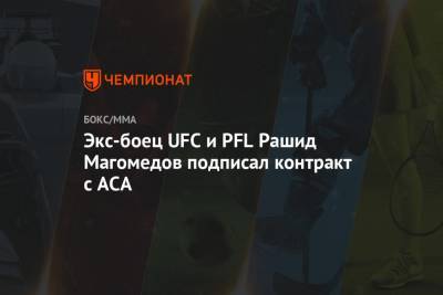 Эдуард Вартанян - Экс-боец UFC и PFL Рашид Магомедов подписал контракт с ACA - championat.com