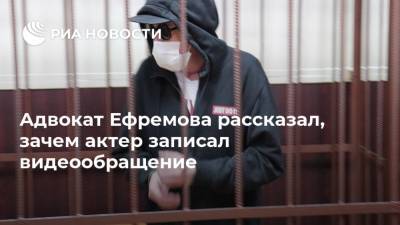 Михаил Ефремов - Сергей Захаров - Эльман Пашаев - Адвокат Ефремова рассказал, зачем актер записал видеообращение - ria.ru - Москва - Россия