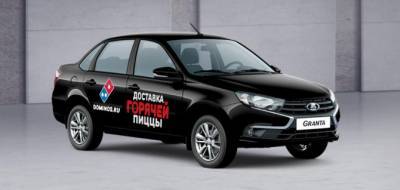 Lada Granta - АВТОВАЗ передал сети пиццерий 60 автомобилей LADA Granta - autostat.ru - Россия